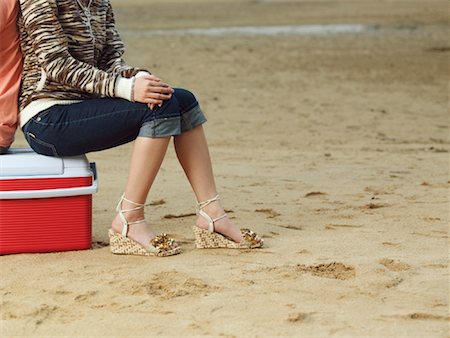 food in cooler - Woman Sitting on Cooler Stock Photo - Premium Royalty-Free, Code: 600-00910407