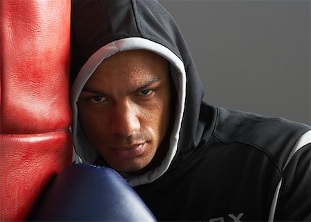 punching bag - Portrait of Boxer Stock Photo - Premium Royalty-Free, Code: 600-00911332