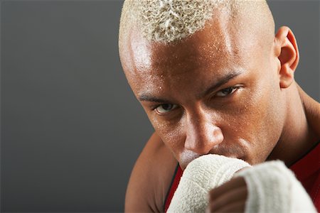 serious face sport - Portrait of Boxer Stock Photo - Premium Royalty-Free, Code: 600-00911342