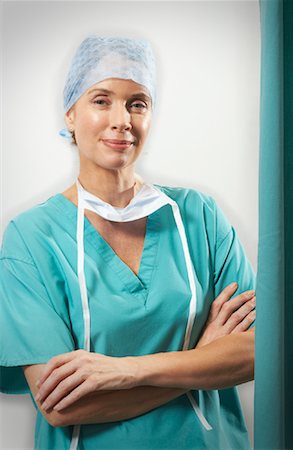 doctor with cap and mask - Portrait of Doctor Stock Photo - Premium Royalty-Free, Code: 600-00935065