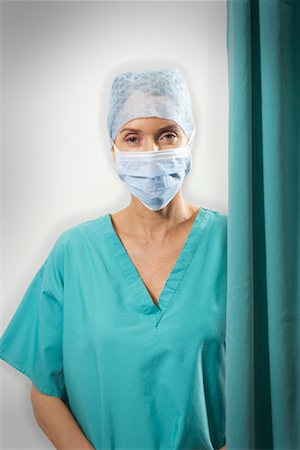 doctor with cap and mask - Portrait of Doctor Stock Photo - Premium Royalty-Free, Code: 600-00935063
