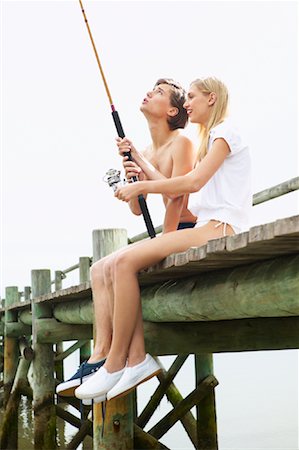 Couple Fishing Stock Photo - Premium Royalty-Free, Code: 600-00948257