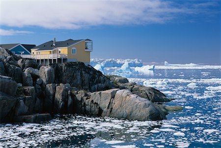disko bay - House in Disko Bay, Ilulissat, Greenland Stock Photo - Premium Royalty-Free, Code: 600-00954322
