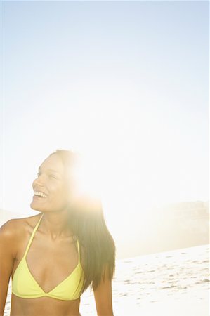 simsearch:600-00954945,k - Portrait of Woman at the Beach Stock Photo - Premium Royalty-Free, Code: 600-00954975