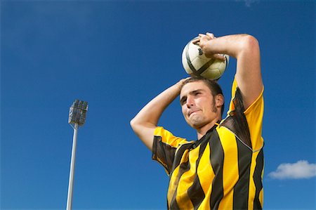 Portrait of Soccer Player Stock Photo - Premium Royalty-Free, Code: 600-00984015