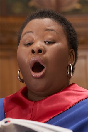 pictures of african americans singing in church - Gospel Choir Stock Photo - Premium Royalty-Free, Code: 600-00984063