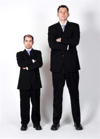 scale contrast in size - Short and Tall Businessmen Stock Photo - Premium Royalty-Free, Code: 600-00983731