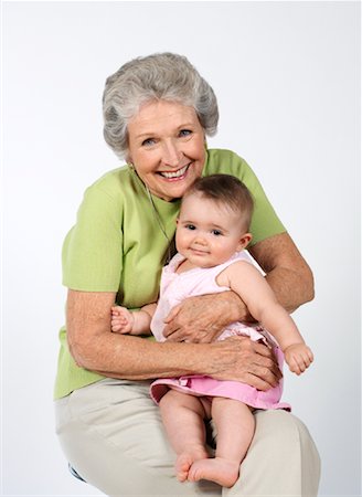 simsearch:600-00983810,k - Grandmother with Granddaughter Foto de stock - Sin royalties Premium, Código: 600-00983789