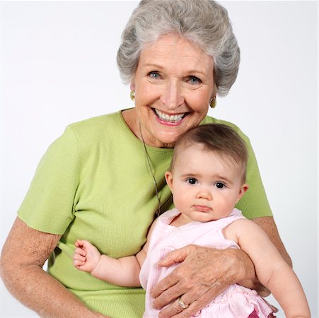 simsearch:600-00983810,k - Grandmother with Granddaughter Foto de stock - Sin royalties Premium, Código: 600-00983790