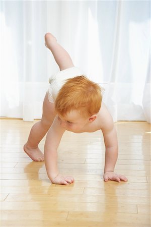 diaper toddler portraits - Toddler Stock Photo - Premium Royalty-Free, Code: 600-01015098