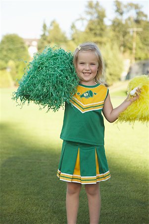 Girl Dressed as Cheerleader Stock Photo - Premium Royalty-Free, Code: 600-01015103