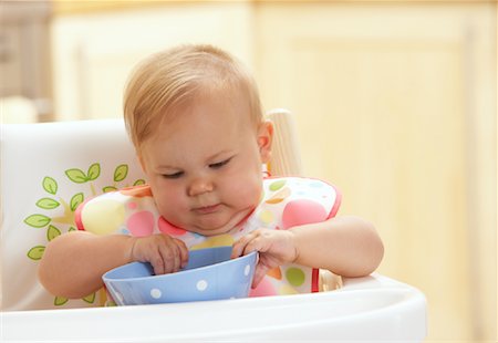 simsearch:6113-07731339,k - Baby in High Chair Stock Photo - Premium Royalty-Free, Code: 600-01015371