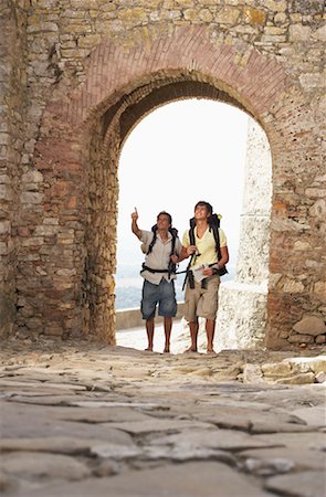 spain backpack - Backpackers, Spain Stock Photo - Premium Royalty-Free, Code: 600-01015464