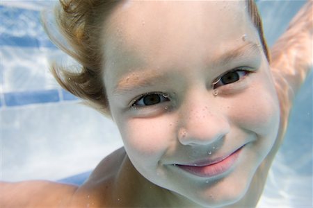 Boy Underwater Stock Photo - Premium Royalty-Free, Code: 600-01041398