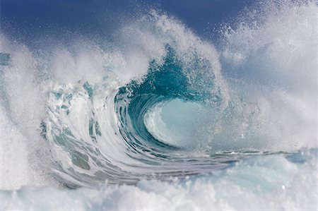 Wave, rive-nord, Oahu, Hawaii, USA Photographie de stock - Premium Libres de Droits, Code: 600-01072419