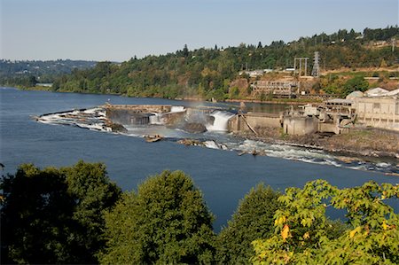 schiffschleuse - Willamette Falls sperren, Oregon City, Oregon, USA Stockbilder - Premium RF Lizenzfrei, Bildnummer: 600-01072952