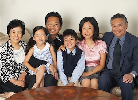 simsearch:700-03152952,k - Family Portrait Stock Photo - Premium Royalty-Free, Code: 600-01073084