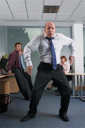 simsearch:600-00917051,k - Manager Dancing for Staff in Office Stock Photo - Premium Royalty-Free, Code: 600-01083331