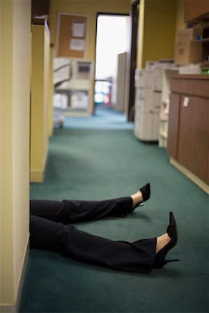 dead body woman - Woman's Legs in Office Stock Photo - Premium Royalty-Free, Code: 600-01083650