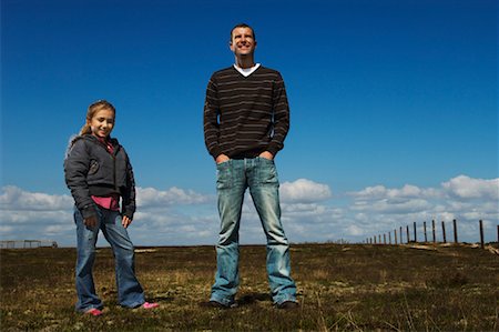 Father and Daughter Outdoors Stock Photo - Premium Royalty-Free, Code: 600-01109665