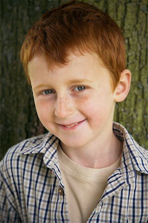 Portrait of Boy Outdoors Stock Photo - Premium Royalty-Free, Code: 600-01100042