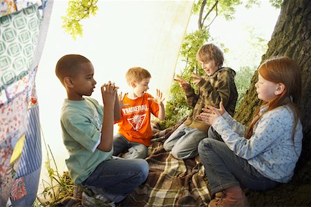 Children Playing Outdoors Stock Photo - Premium Royalty-Free, Code: 600-01100094