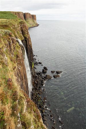 Kilt Rock, île de Skye, en Ecosse Photographie de stock - Premium Libres de Droits, Code: 600-01110644