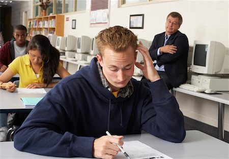 student in lecture hall - Students Taking Test Stock Photo - Premium Royalty-Free, Code: 600-01112248