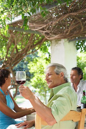 People Dining Outdoors Stock Photo - Premium Royalty-Free, Code: 600-01112758