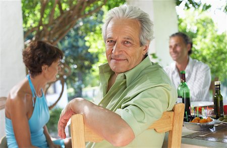 dining in spain - People Dining Outdoors Stock Photo - Premium Royalty-Free, Code: 600-01112760