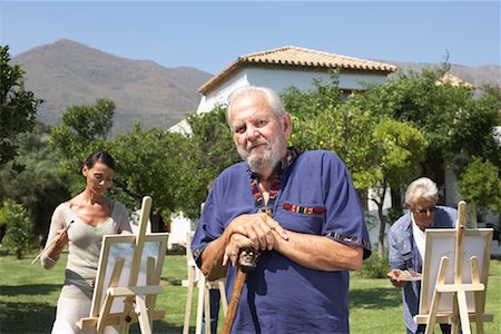 People at Painting Class, Casares, Spain Stock Photo - Premium Royalty-Free, Code: 600-01112796