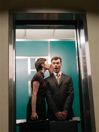 Business People in Elevator Foto de stock - Sin royalties Premium, Código: 600-01124229