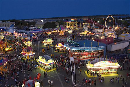 picture of the cne at night - Canadian National Exhibition, Toronto, Ontario, Canada Stock Photo - Premium Royalty-Free, Code: 600-01120221