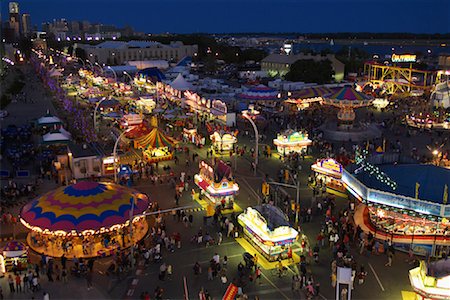 picture of the cne at night - Canadian National Exhibition, Toronto, Ontario, Canada Stock Photo - Premium Royalty-Free, Code: 600-01120223