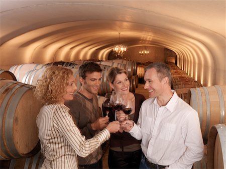 simsearch:700-00269524,k - Group Wine Tasting Foto de stock - Sin royalties Premium, Código: 600-01120398