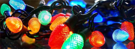 plugged in - LED Christmas Lights Stock Photo - Premium Royalty-Free, Code: 600-01163227