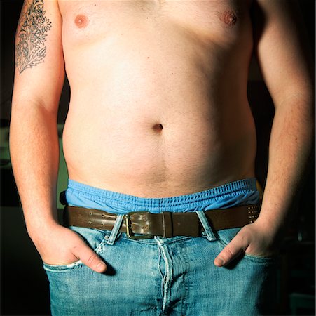 fat belly man - Man's Torso Stock Photo - Premium Royalty-Free, Code: 600-01163221
