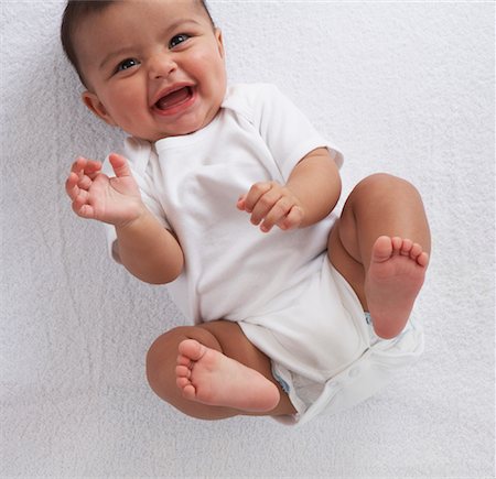 diaper for little girl - Portrait of Baby Stock Photo - Premium Royalty-Free, Code: 600-01172764