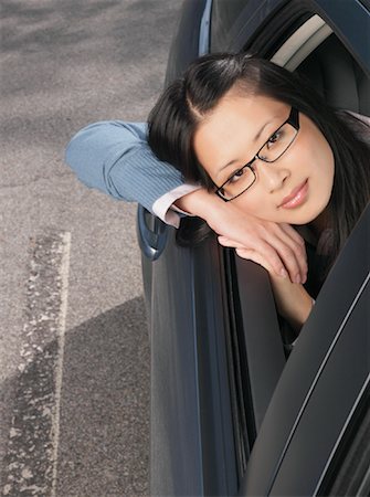 Woman in Car Stock Photo - Premium Royalty-Free, Code: 600-01173853