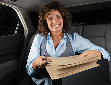 Businesswoman in Car Stock Photo - Premium Royalty-Free, Code: 600-01173928