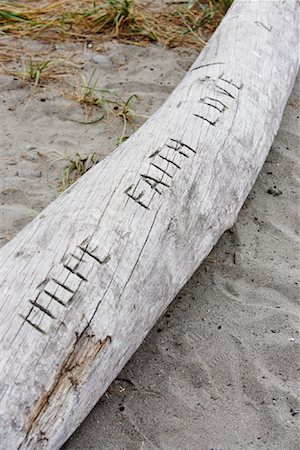 simsearch:633-05401372,k - Hope, Faith and Love Carved into Log Stock Photo - Premium Royalty-Free, Code: 600-01195086
