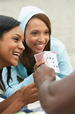 People Playing Cards Stock Photo - Premium Royalty-Free, Code: 600-01195132