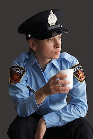 simsearch:632-08227905,k - Portrait of Police Officer Stock Photo - Premium Royalty-Free, Code: 600-01195824