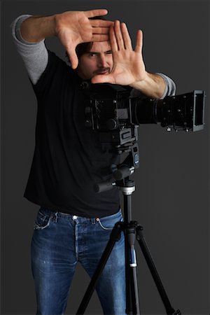 professional camera - Portrait of Photographer Stock Photo - Premium Royalty-Free, Code: 600-01195829