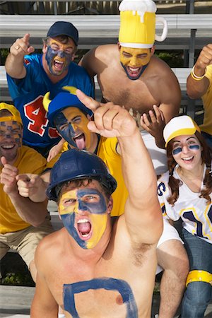 Fans at Sporting Event Stock Photo - Premium Royalty-Free, Code: 600-01196458