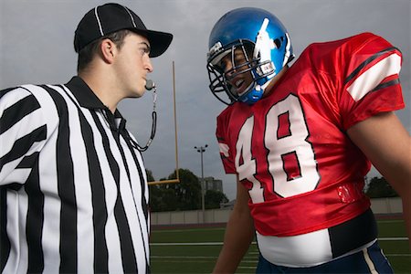 Football Player Yelling at Referee Stock Photo - Premium Royalty-Free, Code: 600-01196478