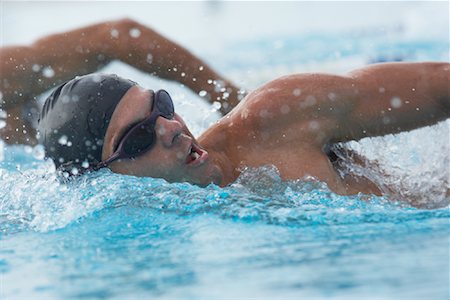 professional swimmer - Men Swimming Stock Photo - Premium Royalty-Free, Code: 600-01196724