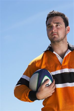 Portrait of Rugby Player Foto de stock - Sin royalties Premium, Código: 600-01196750