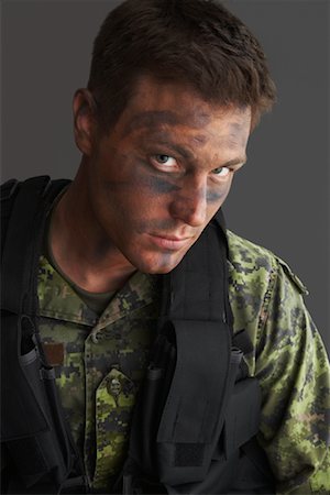 Portrait of Soldier Stock Photo - Premium Royalty-Free, Code: 600-01199165