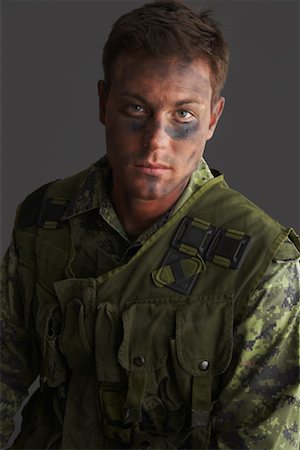 Portrait of Soldier Stock Photo - Premium Royalty-Free, Code: 600-01199169